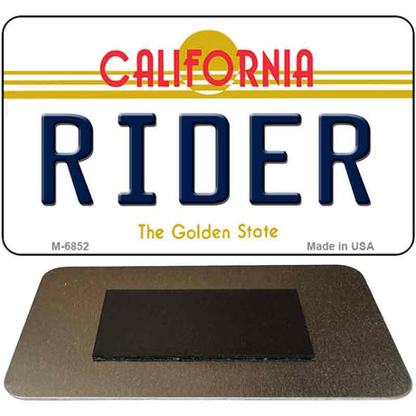 Rider California State License Plate Tag Magnet M-6852