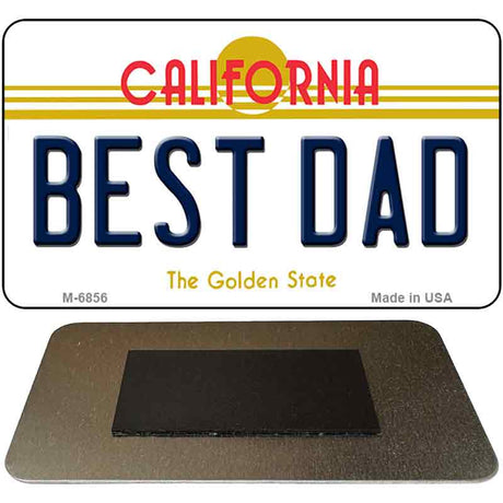 Best Dad California State License Plate Tag Magnet M-6856