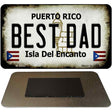 Best Dad Puerto Rico State License Plate Tag Magnet M-6862