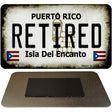 Retired Puerto Rico State License Plate Tag Magnet M-6865