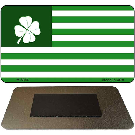 Green Shamrock Flag Novelty Metal Magnet M-6884