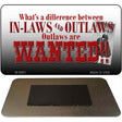 In-laws And Outlaws Novelty Metal Magnet M-6891