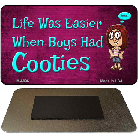 When Boys Had Cooties Novelty Metal Magnet