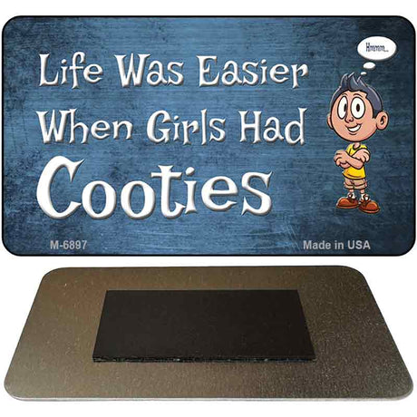 When Girls Had Cooties Novelty Metal Magnet