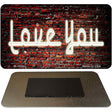 Love You Neon Novelty Metal Magnet M-7856