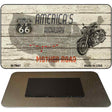 Route 66 Mother Road On Wood Novelty Metal Magnet M-7857