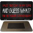 Bitch In My GPS Novelty Metal Magnet M-7868