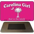 Carolina Girl Pink Novelty Metal Magnet M-7896