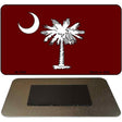 Burgandy South Carolina Flag Novelty Metal Magnet M-7898