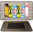 XOXO Wood Cut Letter Novelty Metal Magnet M-7900