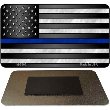 American Flag Thin Blue Line Novelty Metal Magnet M-7902