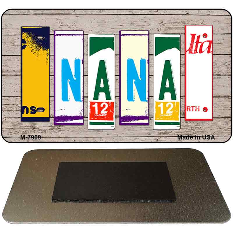 Nana License Plate Tag Art Novelty Metal Magnet M-7909