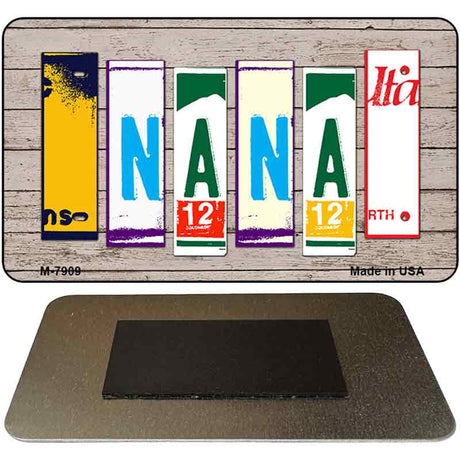 Nana License Plate Tag Art Novelty Metal Magnet M-7909