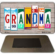 Grandma License Plate Tag Art Novelty Metal Magnet M-7911