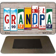 Grandpa License Plate Tag Art Novelty Metal Magnet M-7912