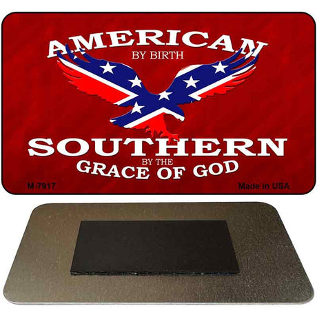 American By Birth Novelty Metal Magnet M-7917