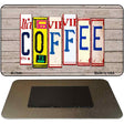 Coffee Wood Cut Letter Novelty Metal Magnet M-7948