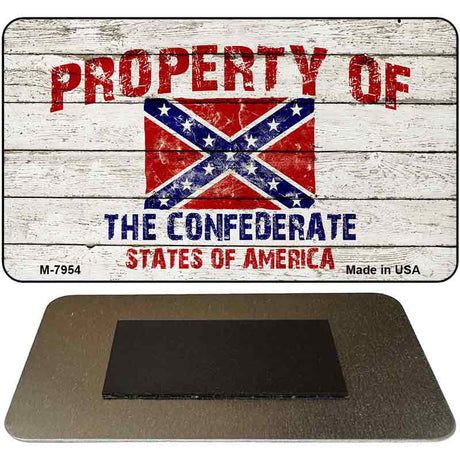 Property Of Confederate States Novelty Metal Magnet M-7954