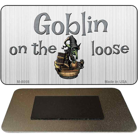 Goblin On The Loose Novelty Metal Magnet M-8008