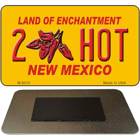 2 Hot Yellow New Mexico Novelty Magnet M-8010