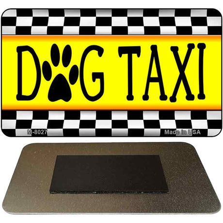 Dog Taxi Novelty Metal Magnet M-8027