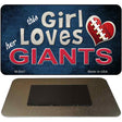 This Girl Loves Her Giants Novelty Metal Magnet M-8047