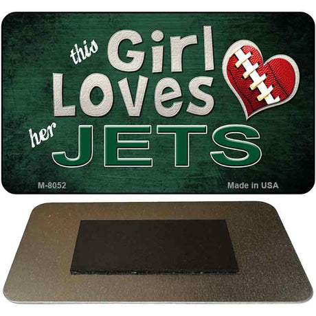 This Girl Loves Her Jets Novelty Metal Magnet M-8052