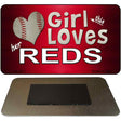 This Girl Loves Her Reds Novelty Metal Magnet M-8071