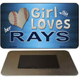 This Girl Loves Her Rays Novelty Metal Magnet M-8088