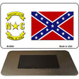 Confederate Flag North Carolina Novelty Magnet M-8094