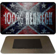 100% Redneck Confederate Novelty Magnet M-8109