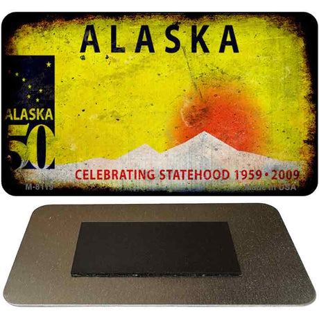 Alaska Rusty Blank Novelty Metal Magnet M-8119