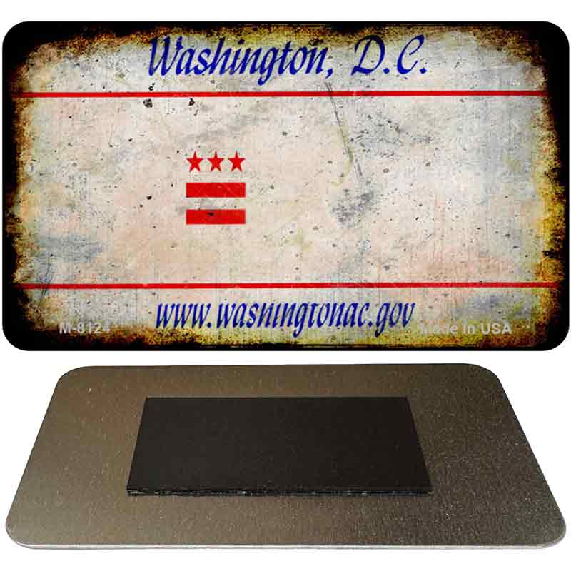 Washington DC Rusty Blank Novelty Magnet M-8124