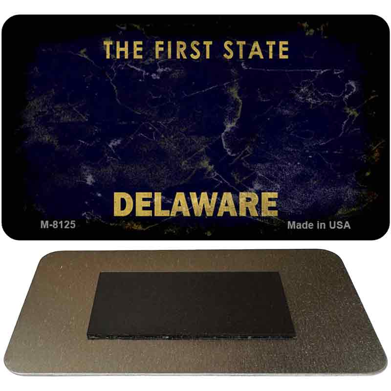 Delaware Rusty Blank Novelty Magnet M-8125