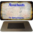 Massachusetts Rusty Blank Novelty Magnet M-8138