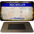 Michigan Rusty Blank Novelty Magnet M-8139