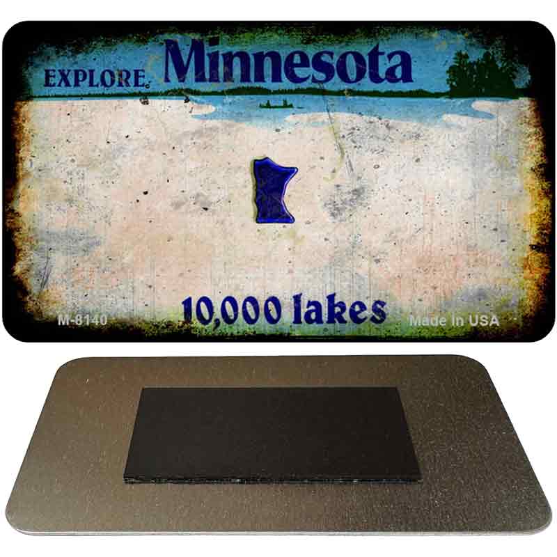 Minnesota Rusty Blank Novelty Magnet M-8140