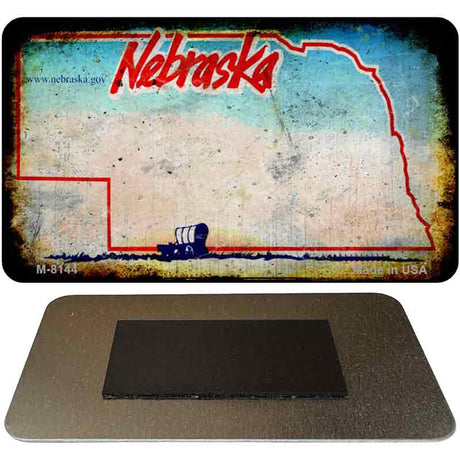 Nebraska Rusty Blank Novelty Magnet M-8144