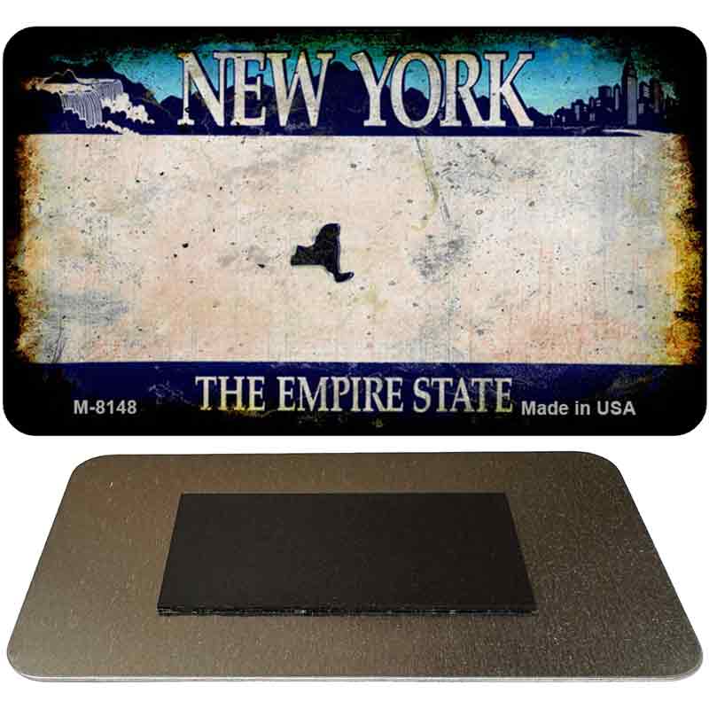 New York Rusty Blank Novelty Magnet M-8148