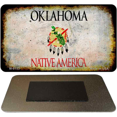 Oklahoma Rusty Blank Novelty Magnet M-8153