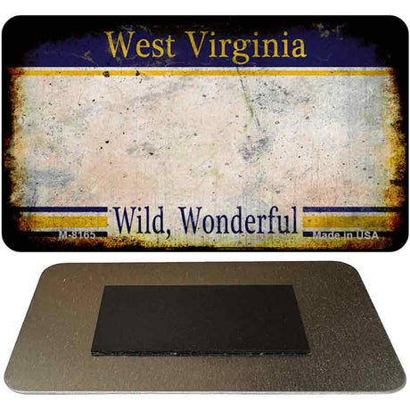 West Virginia Rusty Blank Novelty Magnet M-8165