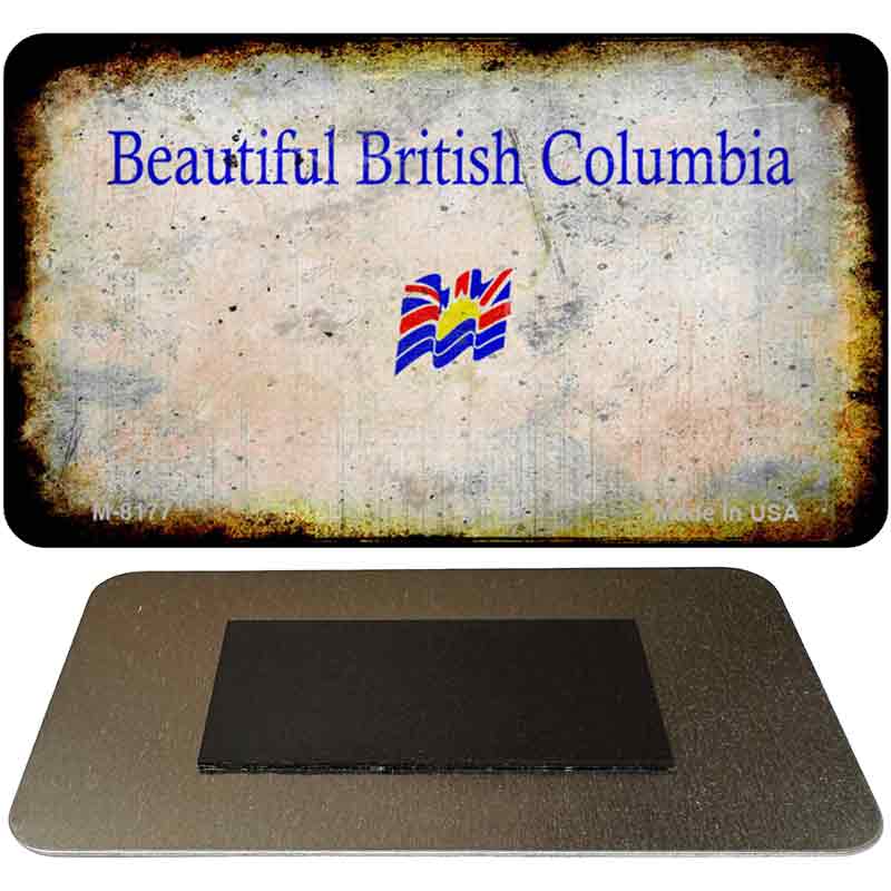 British Columbia Rusty Blank Novelty Magnet M-8177