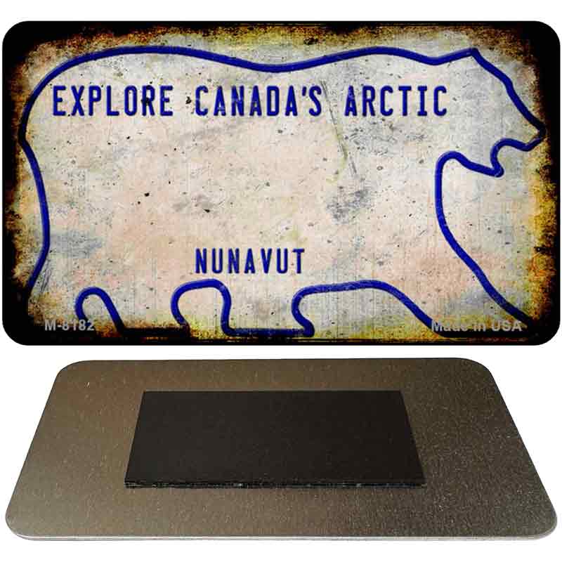 Nunavut Rusty Blank Novelty Magnet M-8182