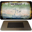 Michigan Rusty Blank Novelty Magnet M-8196