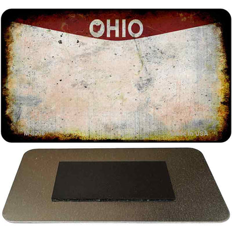 Ohio Rusty Blank Novelty Magnet M-8206