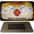 Colorado Denver Firefighter Rusty Blank Novelty Magnet M-8213