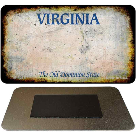 Virginia Rusty Blank Novelty Magnet M-8215