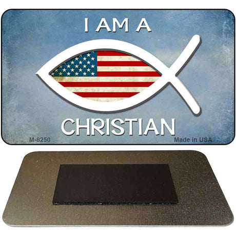 I Am A Christian Novelty Metal Magnet M-8250