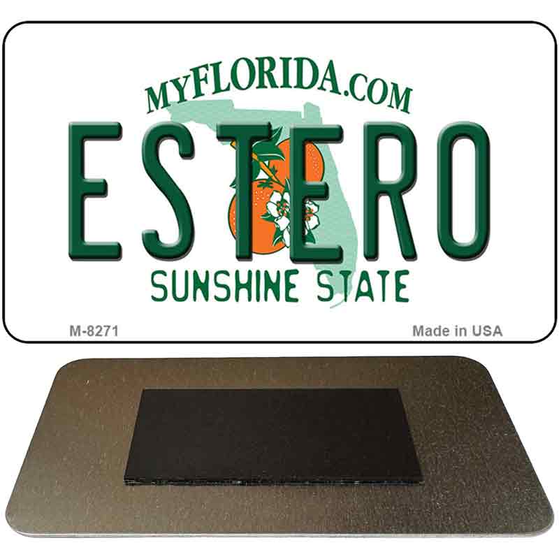 Estero Florida State License Plate Tag Magnet M-8271