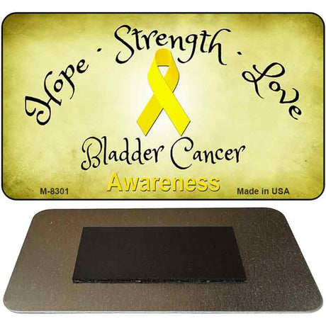 Bladder Cancer Ribbon Novelty Metal Magnet M-8301